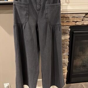 French Connection Charcoal Elastic Waist Pants